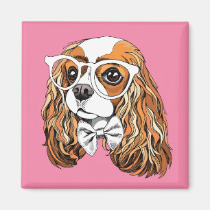 Imán Retrato arrogante del perro de aguas de rey