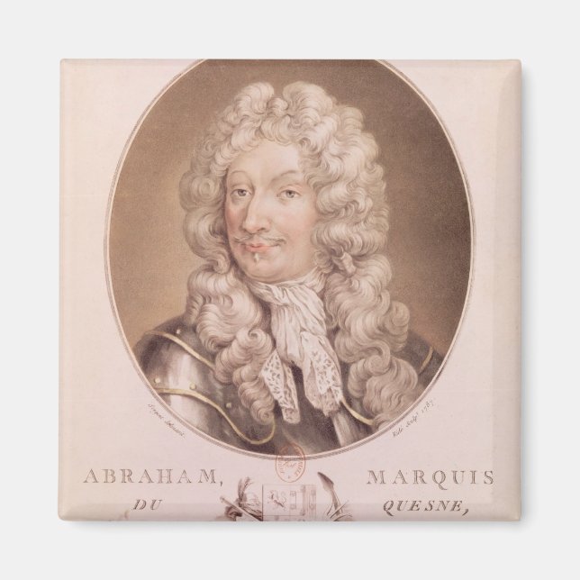Imán Retrato de Abraham Duquesne (Frente)