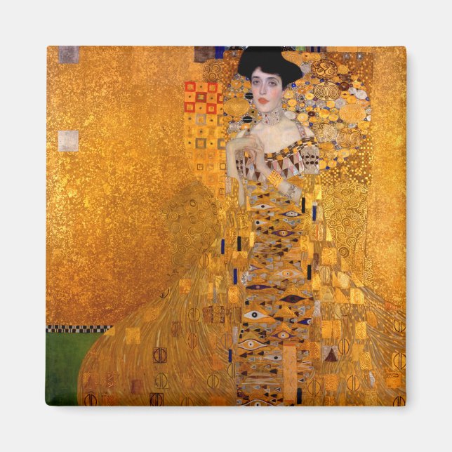 Imán Retrato de Adele Bloch-Bauer I, 1907 por Klimt (Frente)