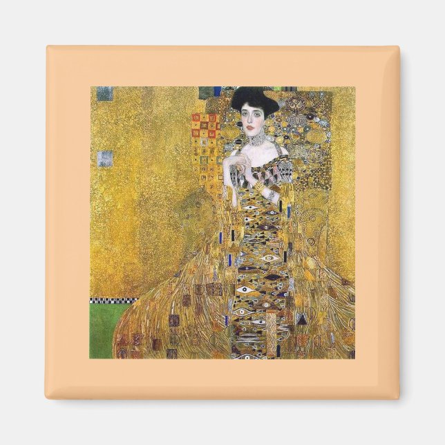 Imán Retrato de Adele Bloch-Bauer por Gustav Klimt (Frente)