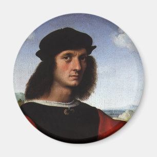 Imán Retrato de Agnolo Doni por Rafael Sanzio