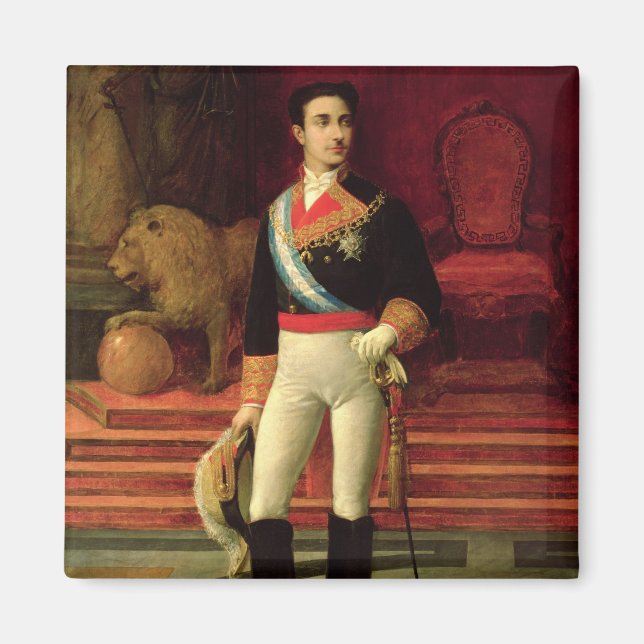 Imán Retrato de Alfonso XII 1876 (Frente)