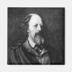 Imán Retrato de Alfred, señor Tennyson c.1860s