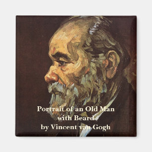 Imán Retrato de anciano con barba por Vincent van Gogh
