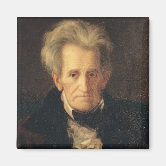 Imán Retrato de Andrew Jackson (Frente)