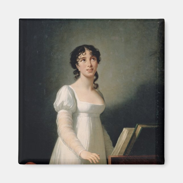 Imán Retrato de Angélica Catalani (Frente)