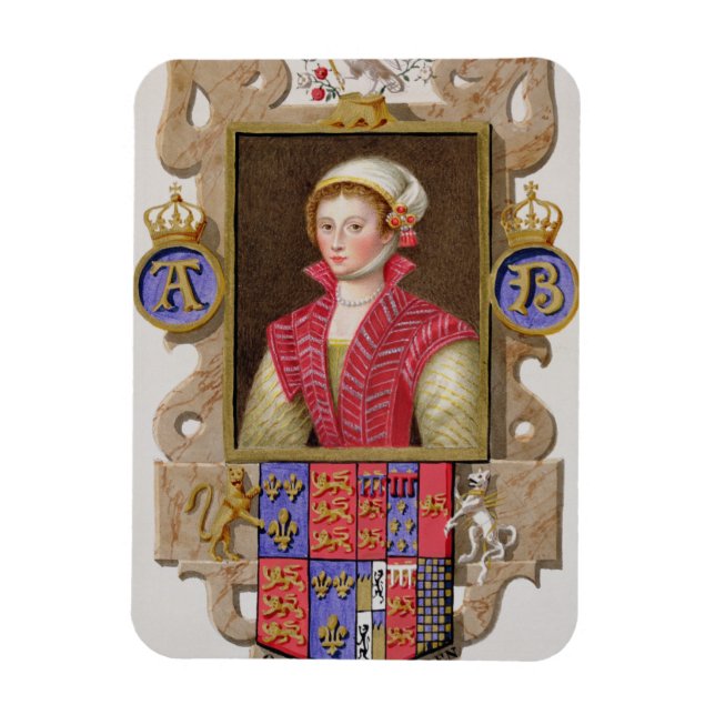 Imán Retrato de Anne Boleyn (1507-36) Segunda Reina de  (Vertical)
