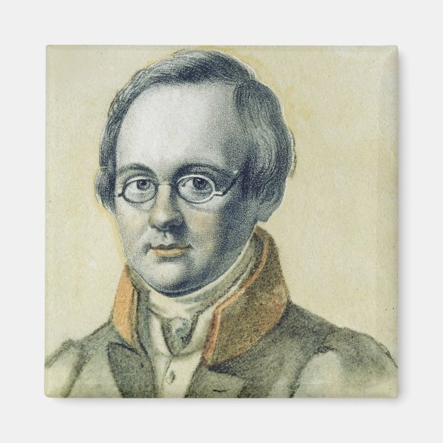 Imán Retrato de Anton A. Delvig, 1830 (Frente)