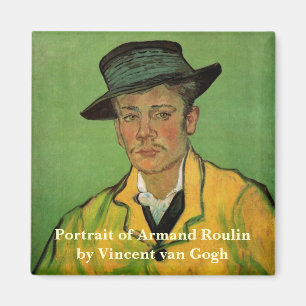Imán Retrato de Armand Roulin por Vincent van Gogh