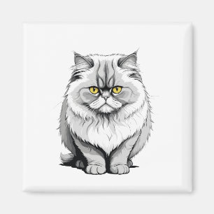 Imán Retrato de arte gráfico del vector del gato Amor a