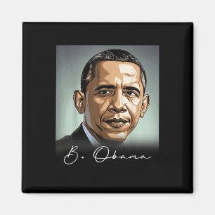 Imán Retrato de Barack Obama Presidente Patriótico