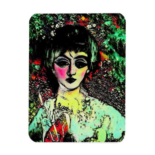 Imán Retrato de Belleza Gótica (Vertical)