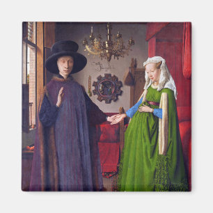 Imán Retrato de boda en enero Van Eyck