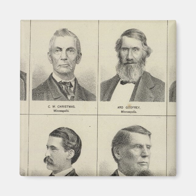Imán Retrato de Bottineau, Minnesota (Frente)