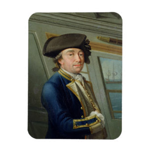 Imán Retrato de capitán Guillermo Locker (1731-1800)