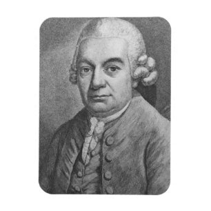 Imán Retrato de Carl Philipp Manuel Bach (1714-88) (e
