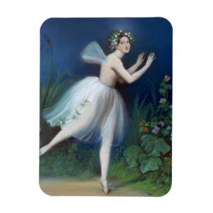 Imán "Retrato de Carlotta Grisi en Giselle" cerca
