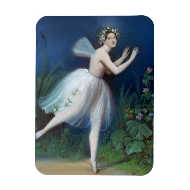 Imán 'Retrato de Carlotta Grisi en Giselle' de (Vertical)