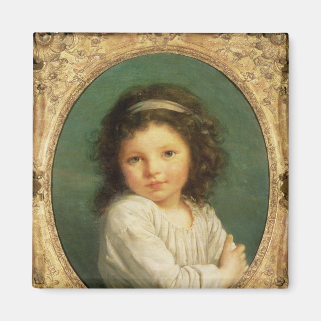 Imán Retrato de Caroline Lalive de la Briche, 1786 (Frente)