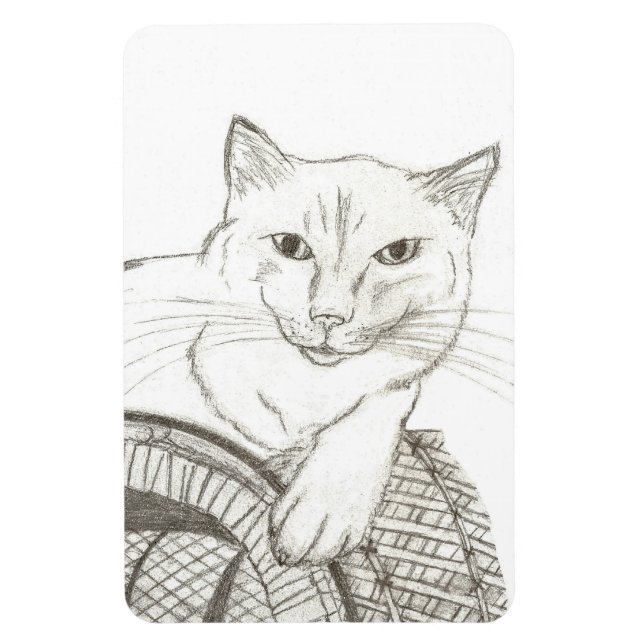 Imán Retrato de Cat Ragdoll Magnet Flexible (Vertical)