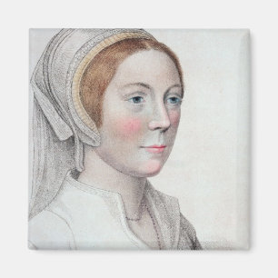 Imán Retrato de Catherine Howard (1520-42) grabado