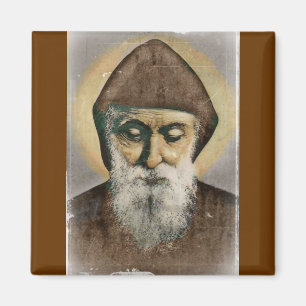 Imán Retrato de Charbel del santo