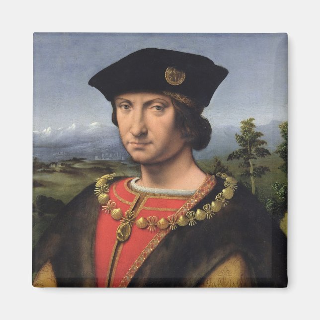 Imán Retrato de Charles d'Amboise Marshal de Francia (Frente)
