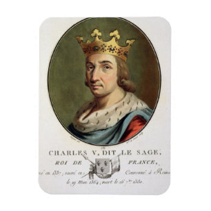 Imán Retrato de Charles V, llamado "" el rey sabio de F