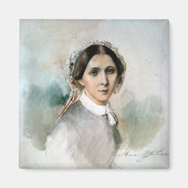 Imán Retrato de Clara Schumann 1853 (Frente)