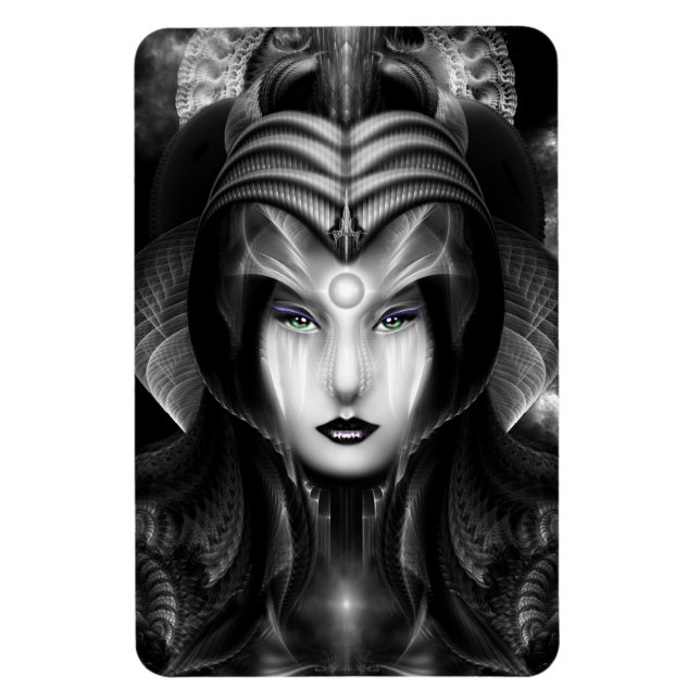 Imán Retrato De Cyria Midnight Photo Magnet (Vertical)