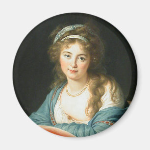 Imán Retrato de dama de la Revolución Francesa