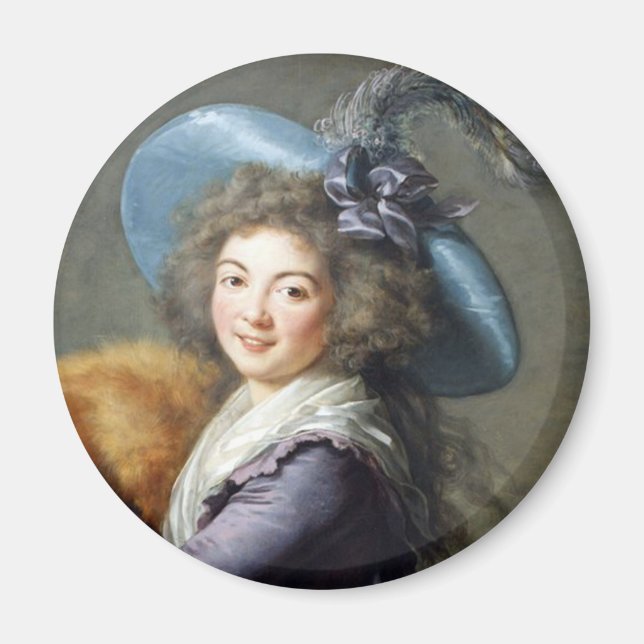 Imán Retrato de dama revolucionaria francesa (Frente)