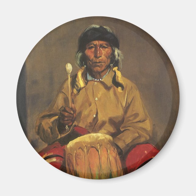 Imán Retrato de Dieguito Roybal por Robert Henri (Frente)