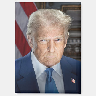 Imán Retrato de Donald Trump, presidente de Estados Uni