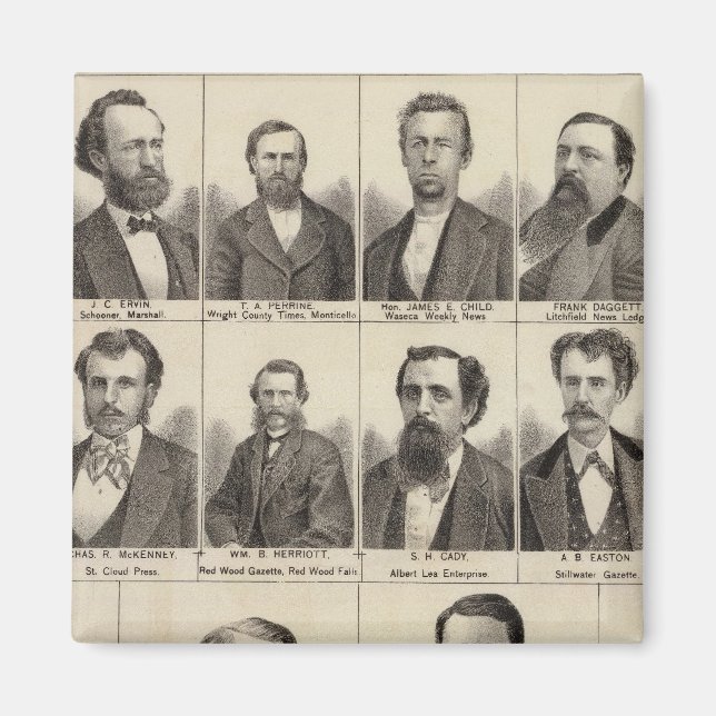 Imán Retrato de editores y exeditores, Minnesota (Frente)