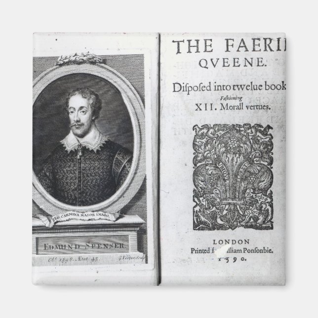 Imán Retrato de Edmund Spenser y el (Frente)