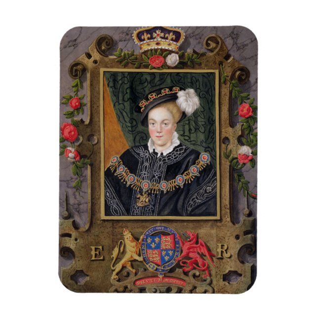 Imán Retrato de Eduardo VI (1537-53) Rey de Inglaterra (Vertical)