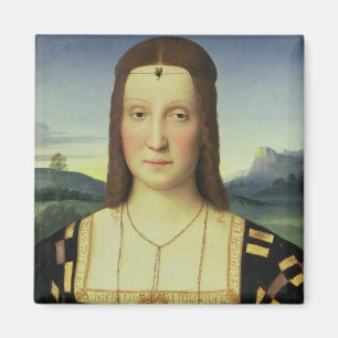 Imán Retrato de Elizabeth Gonzaga, c.1504 (aceite en el