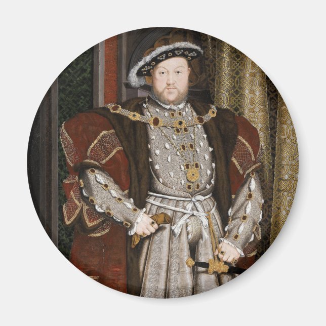 Imán Retrato de Enrique VIII (Hans Holbein el Joven) (Frente)