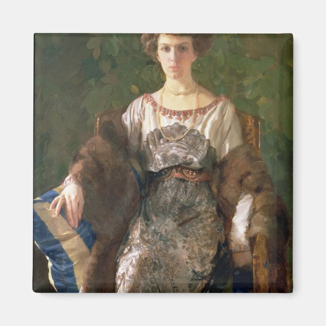 Imán Retrato de Ewfimia Nosova, 1911 (Frente)
