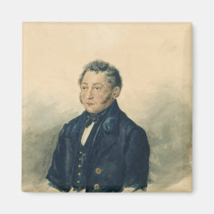 Imán Retrato de Faddey Venediktovich Bulgarin, c.1840