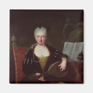 Imán Retrato de Faustina Bordoni, el cantante de Handel