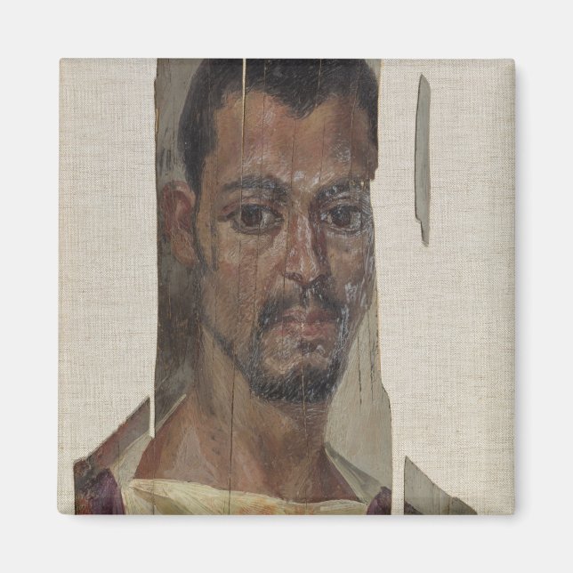 Imán Retrato de Fayum (cera encausada en madera) (Frente)