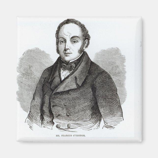 Imán Retrato de Feargus O'Connor (Frente)