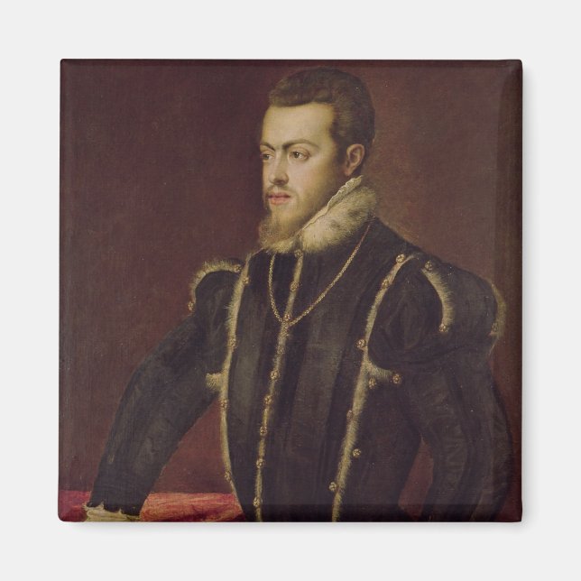 Imán Retrato de Felipe II de España (Frente)