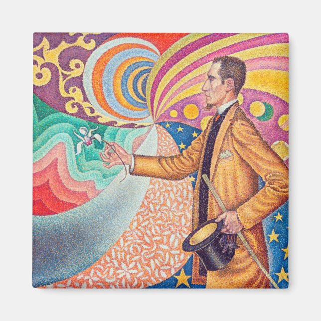 Imán Retrato de Félix Feneon, Signac (Frente)