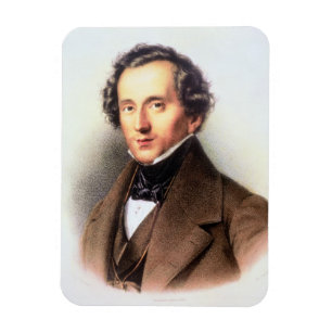Imán Retrato de Felix Mendelssohn (1809-47) (litho)