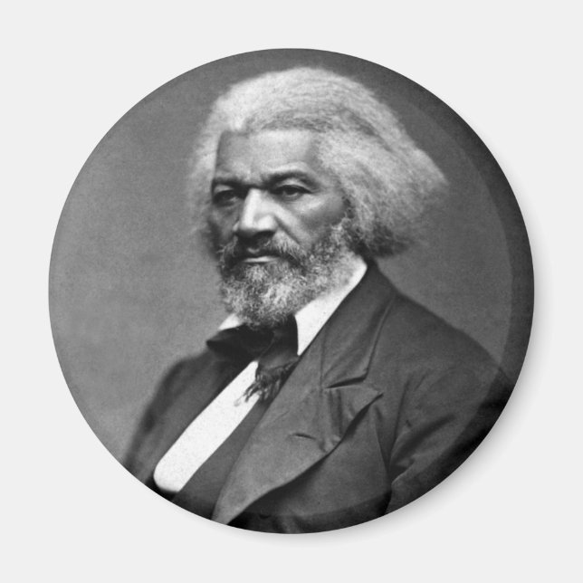 Imán Retrato de Frederick Douglass (Frente)