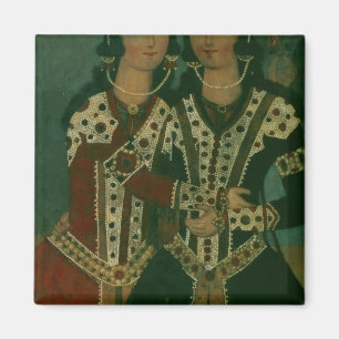 Imán Retrato de gemelos