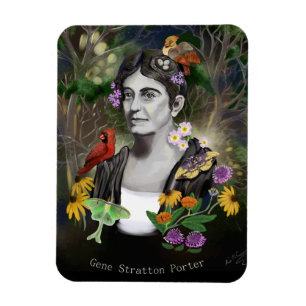 Imán Retrato de Gene Stratton Porter